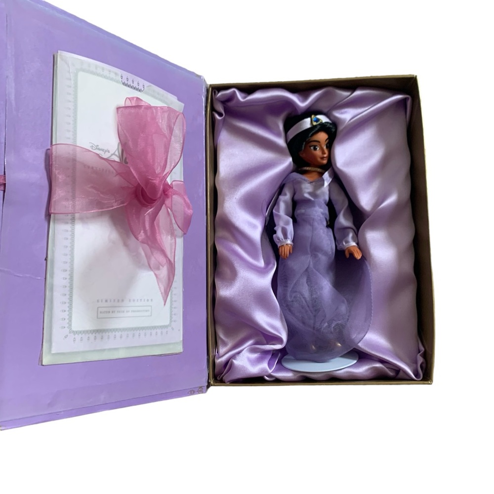 1998 Knickerbocker Disney Bookshelf Porcelain Aladdin Jasmine Limited!